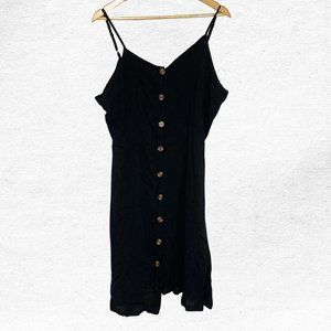 NWT Mockingtop Black Button Up Mini Dress